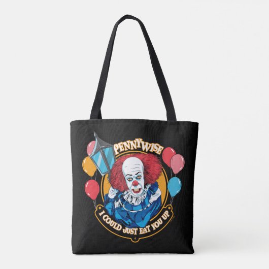 クラシックPennywise – 私はちょうど上に食べ行ける トートバッグ (裏面)
