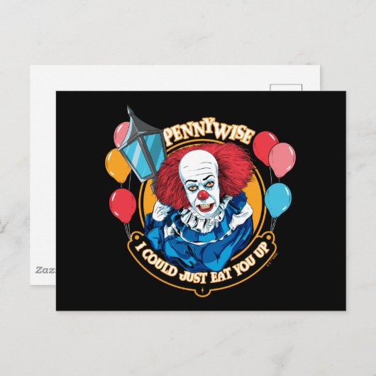 クラシックPennywise – 私はちょうど上に食べ行ける ポストカード (正面/裏面)
