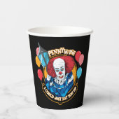 クラシックPennywise – 私はちょうど上に食べ行ける 紙コップ (裏面)