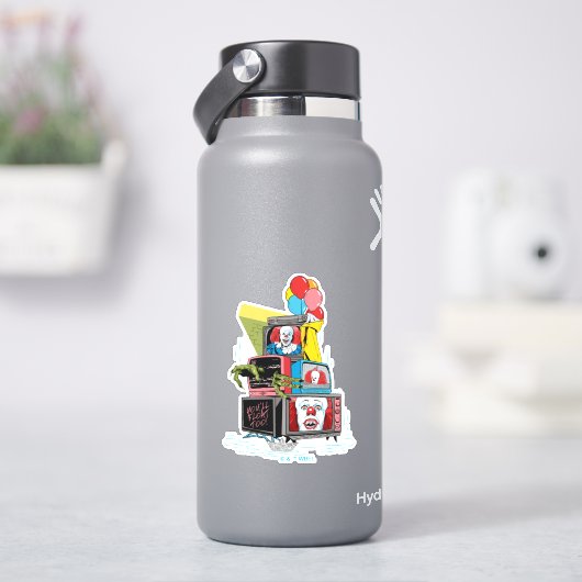 クラシックPennywise TVスタック – 浮動も シール (HydroFlask)