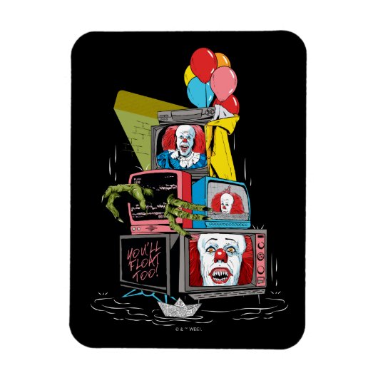 クラシックPennywise TVスタック – 浮動も マグネット (縦)