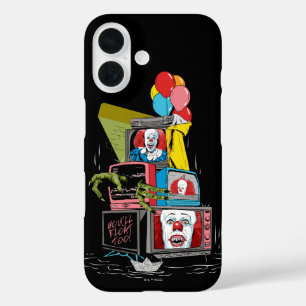 クラシックPennywise TVスタック – 浮動も iPhone 16ケース