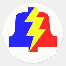 クラシックPLAロゴラウンドステッカー ラウンドシール