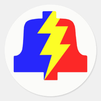 クラシックPLAロゴラウンドステッカー ラウンドシール