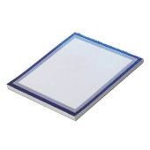 クラシックPlain Blue Boarderフォトフレーム ノートパッド (回転)