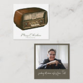 クラシックRadio Christmas Budgetフォトカード ノートカード (正面/裏面)