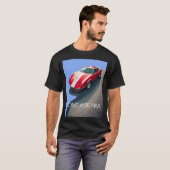 クラシックREDスポーツカー Tシャツ (正面フル)