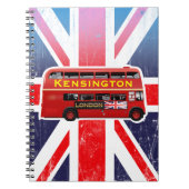 クラシックRed London Double-Decker Bus Notebook ノートブック (正面)