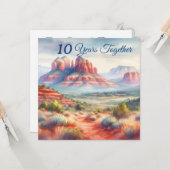 クラシックRed Rock Arizona USA目的地休暇 カード (正面/裏面インサイチュ)