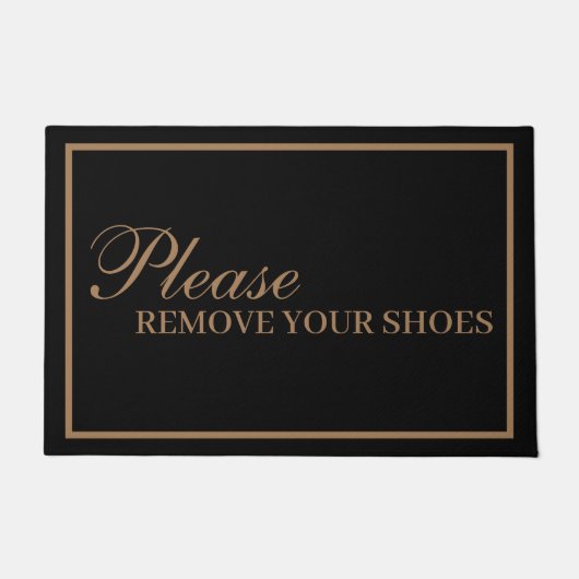 クラシックRemove Your Shoes Door Mat ドアマット (正面)