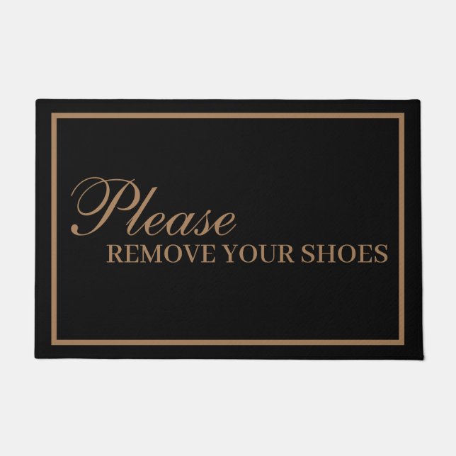 クラシックRemove Your Shoes Door Mat ドアマット (正面)