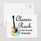クラシックRockは私の第二言語だ ポストカード (正面/裏面)