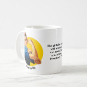 クラシックROSIE RIVETERコーヒパーソナライズされたーマグ コーヒーマグカップ (正面左)