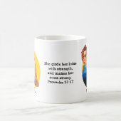 クラシックROSIE RIVETERコーヒパーソナライズされたーマグ コーヒーマグカップ (中央)