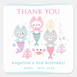 クラシックRound Stickers誕生日パーティー。 スクエアシール