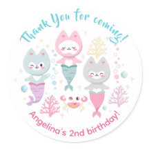 クラシックRound Stickers誕生日パーティー。