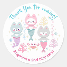 クラシックRound Stickers誕生日パーティー。 ラウンドシール