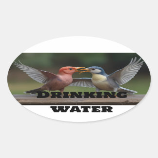 「クラシックRound Stickers:Evのタイムレスなエレガンス 楕円形シール