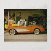 クラシックRT 66ガソリンスタンド ポストカード (正面)