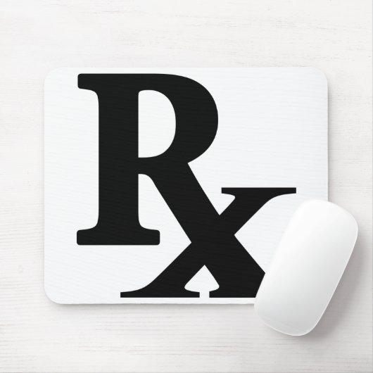 クラシックRx薬局アイコンプリント薬局ギフト マウスパッド (マウス)