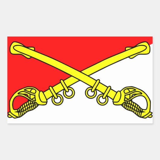 クラシックSabers Rectangleステッカー 長方形シール (正面)