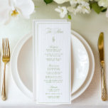 クラシックSage GreenとBeigeのメストライプのニュー結婚。 メニュー<br><div class="desc">洗練されたセージの緑のセリフのタイポグラフィと繊細なスクリプトのアクセントを組み合わせストライプのて、ソフトベージュの背景を備えたエレガントなウェディングメニュー。庭園の結婚式、屋外フォーマル披露宴、タイムレスお祝い向け。背面にはカスタマイズ可能なイニシャル(もし削除は不要)が含まれ、イベントにパーソナライズされたtouchを提供。食事の選択と詳細で完全に編集可能で、あなたの美意識に完璧に合結婚わせる。「Iris」結婚式招待状・コレクションを使用したコーディネート：このページの完全なスイートを表示し、一致するすべてのアイテムを調べる。</div>