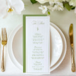 クラシックSage Green & Blueのメストライプのニュー結婚。 メニュー<br><div class="desc">ソフト結婚セージの緑と青の縦型フォント、タイムレスなセリフストライプの文字、ロマンチックなスクリプトアクセントで設計された洗練されたメニューカード。イニシャルパーソナライズされたが背面に表示される（オプションで完全に編集可能）。庭園の結婚式、夏の披露宴、またはクラシックの屋外お祝いに最適。「Iris」のコレクションの結婚一部 – このページのリンクを使用して、イベントに合う文房具を調整し、完全なスイートを探索する。・このデザインのモックアップはMidjourney AIを使用して作成。</div>