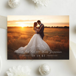 クラシックSage Green Names写真QRコードWebサイト セーブザデート