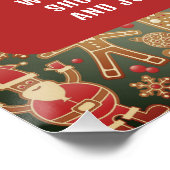 クラシックSanta読、Visit Santa、QR Code Queue ポスター (コーナー)