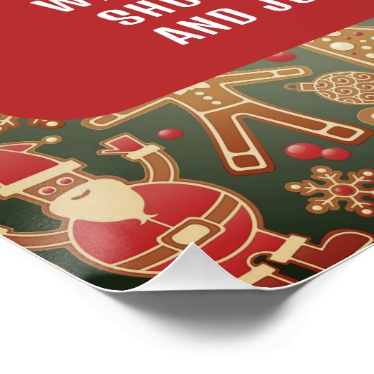 クラシックSanta読、Visit Santa、QR Code Queue ポスター (コーナー)