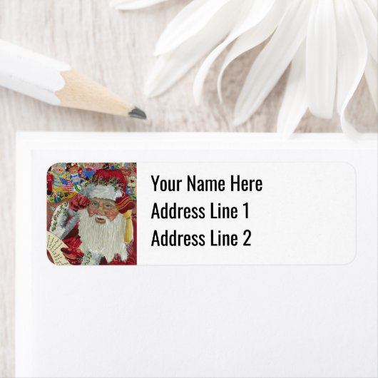 クラシックSanta — 2回チェック ラベル (インサイチュ)