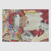 クラシックSanta - Checking It Two Holiday Artwork 薄葉紙 (正面)