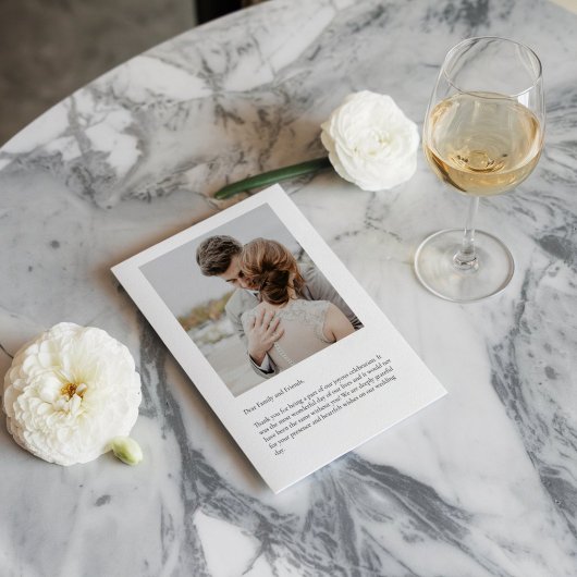 クラシックScriptの結婚サンキューカードとカスタム 出欠カード