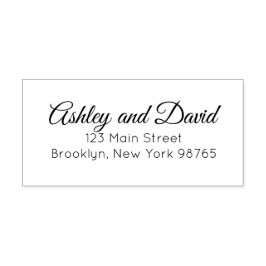 クラシックScriptエレガント差出人住所 ラバースタンプ