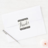 クラシックScript感謝してい Geometric Greek鍵結婚 s スクエアシール (封筒)