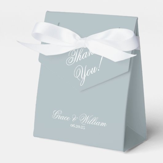 クラシックScript Blueの結婚Thank You Fever Box フェイバーボックス (正面サイド)
