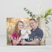 クラシックScript Easterフォトカード編集可能カラー シーズンカード (スタンド正面)