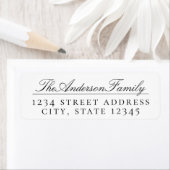 クラシックScript Family Name差出人住所ラベル ラベル (インサイチュ)