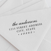 クラシックScript Family Name差出人住所 セルフインキングスタンプ