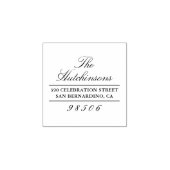 クラシックScript Family Name差出人住所 ラバースタンプ (インプリント)