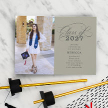 クラシックScript Green Sage写真卒業