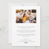 クラシックScript Merry Christmas写真数々の休日 シーズンカード (裏面)