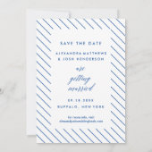 クラシックScript Photo Save the Dateポートレート セーブザデート (裏面)