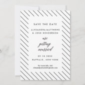 クラシックScript Photo Save the Dateポートレート セーブザデート (裏面)