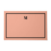 クラシックSerifイニシャルWelcome Mat