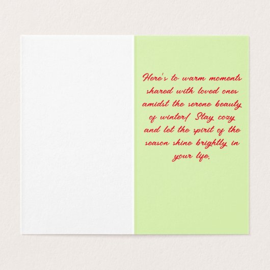 クラシックSLクリスマスカード (内部フラット)