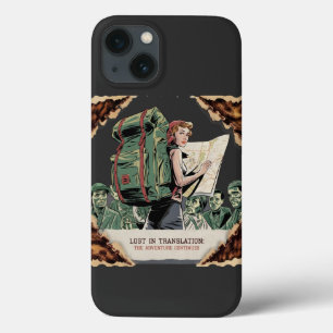 クラシックSolo Travel Iphoneケース   ヴィンテージデザイン iPhone 13ケース