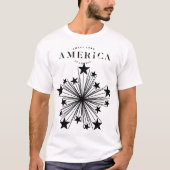 クラシックTシャツ「アメリカンスターズ」 Tシャツ (正面)