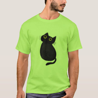 クラシックTシャツ、猫漫画 Tシャツ