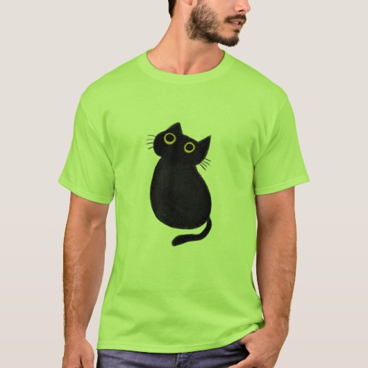 クラシックTシャツ、猫漫画 Tシャツ (正面)